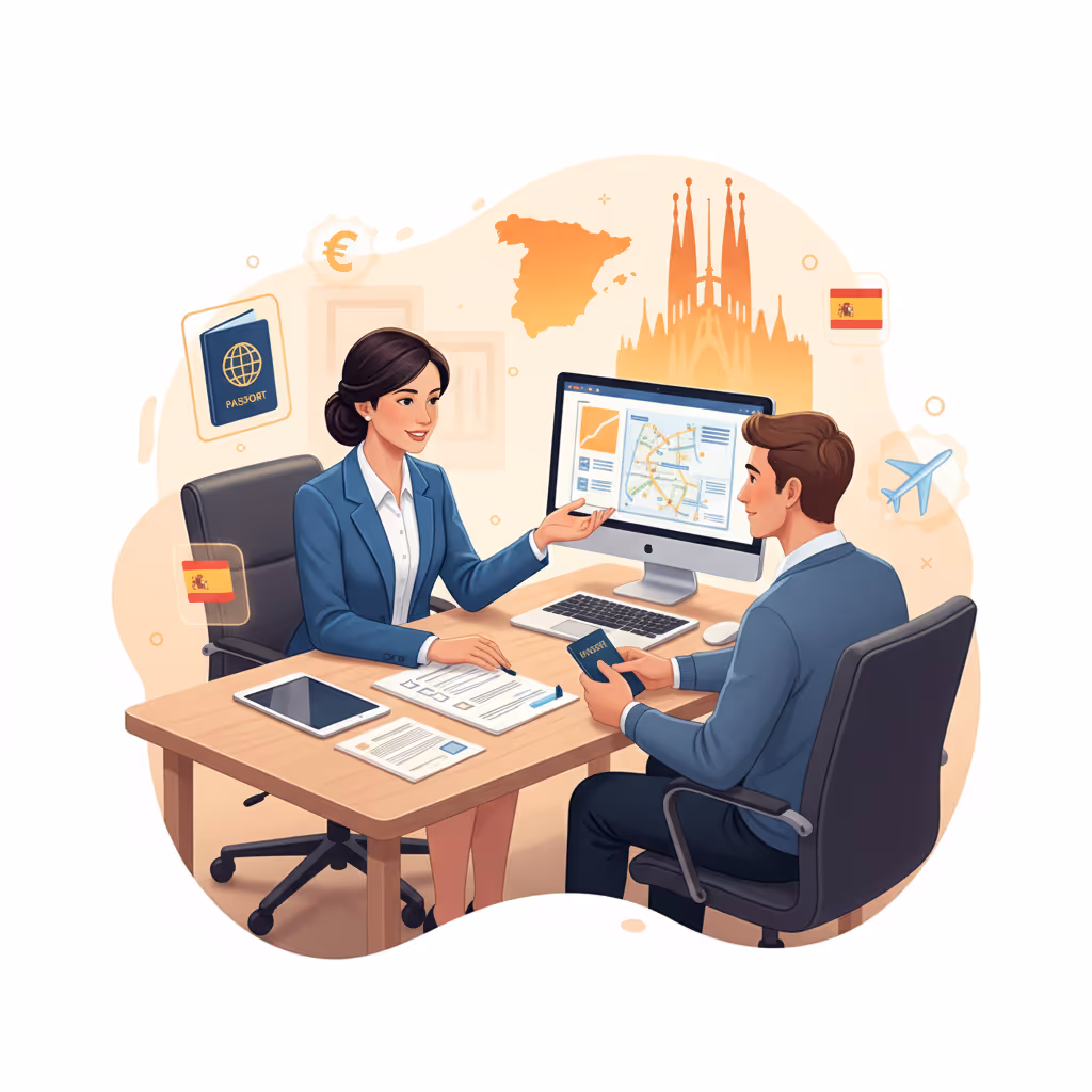مشاوره برای ویزای توریستی اسپانیا